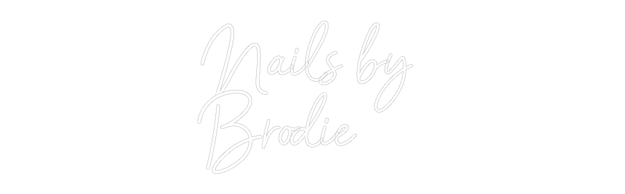 Customized Neon Sign: Nails by
Br...