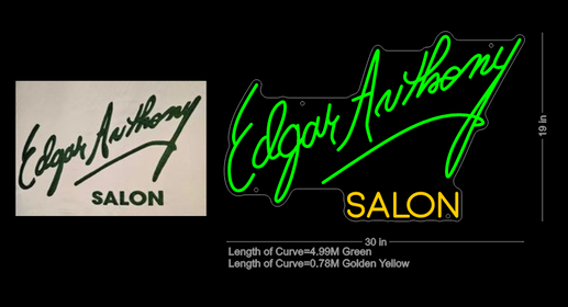 Custom Neon Sign for Edgar Montanez