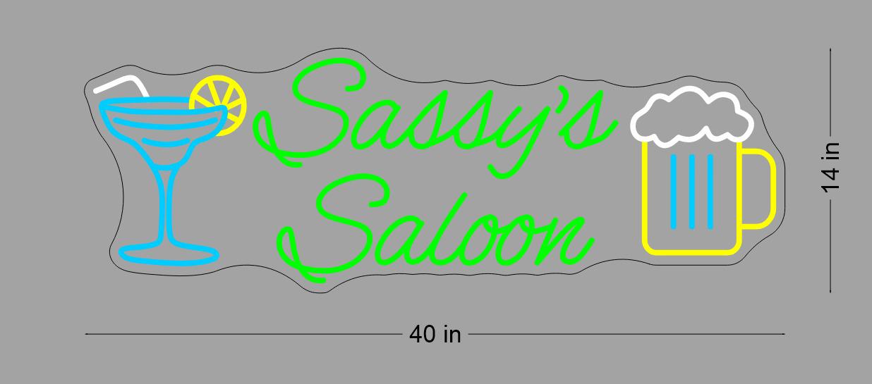 Custom Neon Sign For Bill