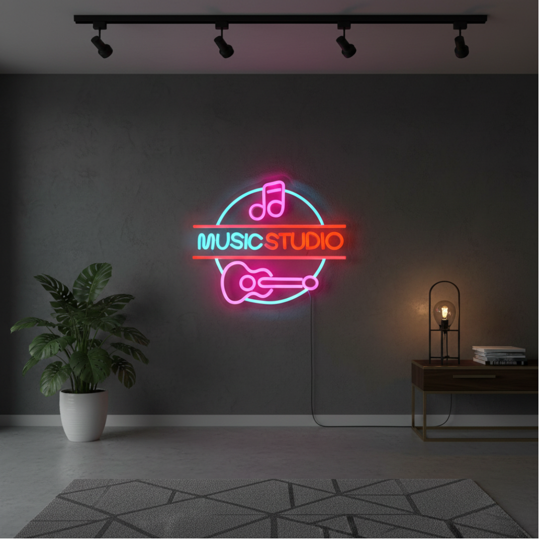 Bright LED Music Studio Neon Sign for creative spaces – Neon.Shop