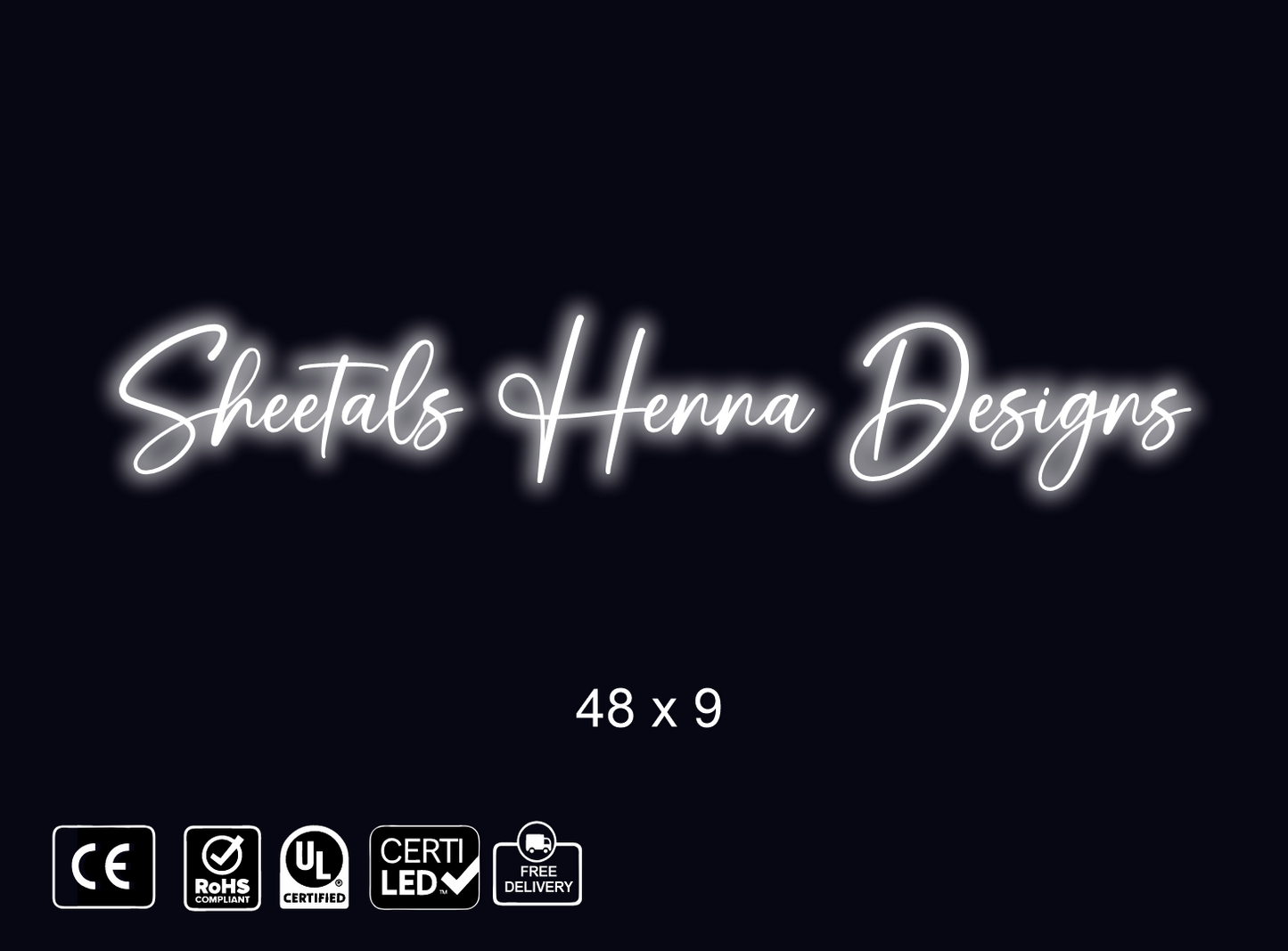 Custom Neon sign for Sheetal Shenna