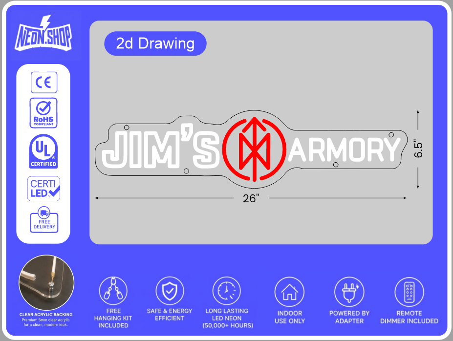 Custom Led Neon for Jim
