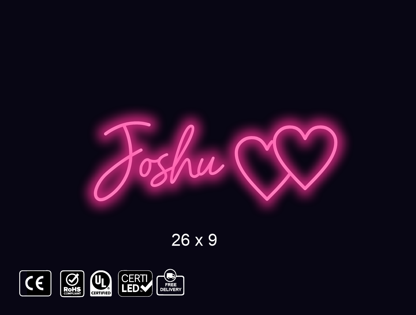 Neon sign for Louisenel Son