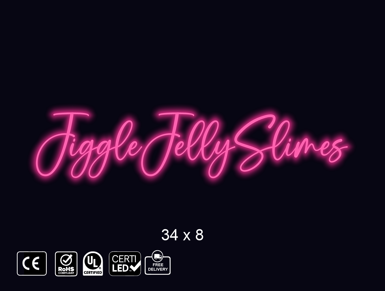 Custom Neon sign for Grace Dominguez