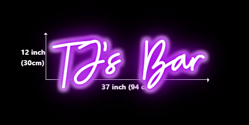 Custom Neon Sign for Tj Sieben