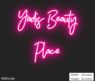 Custom Neon Sign for Yadira Martinez