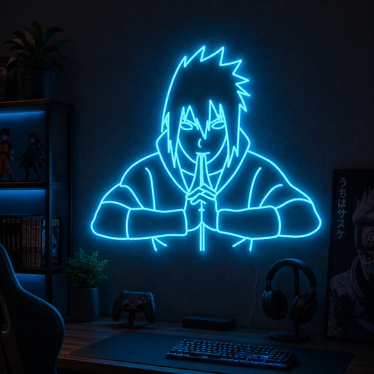 Anime Neon Sign Futuristic Duo LED Wall Art