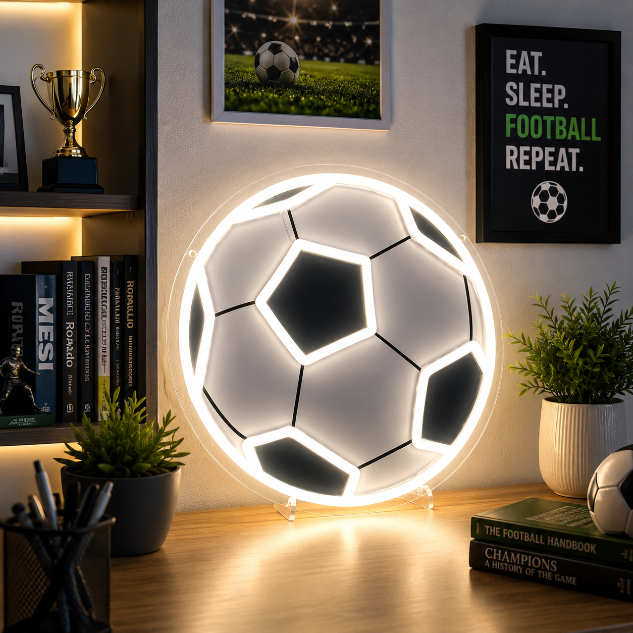 FIFA Neon Sign "World Cup 2026" Teen Gaming Room Wall Art