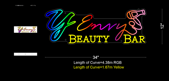 Custom Neon Sign for Courtney La'Sha Dickerson