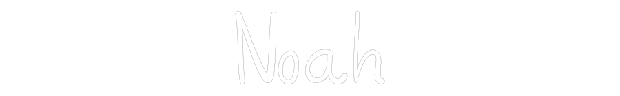 Customized Neon Sign: Noah