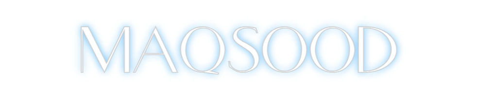 Customized Neon Sign: Maqsood