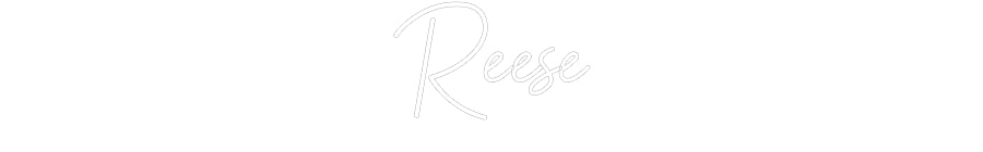 Customized Neon Sign: Reese