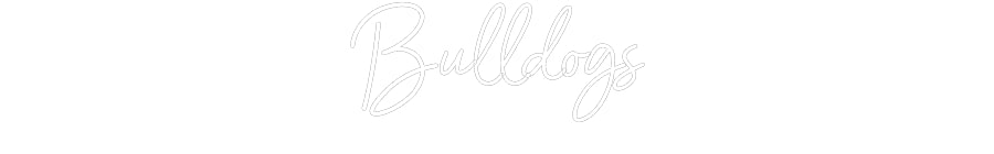 Customized Neon Sign: Bulldogs