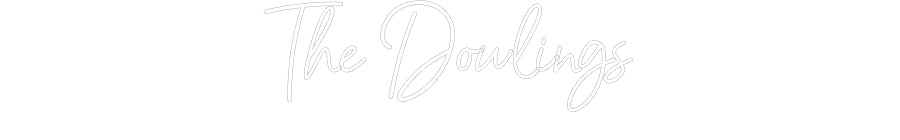 Customized Neon Sign: The Dowlings
