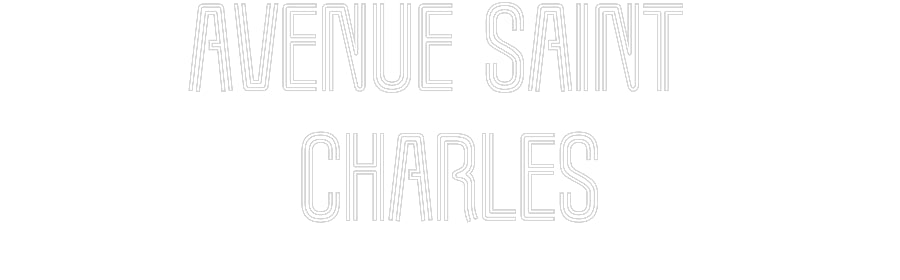 Customized Neon Sign: Avenue Saint ...