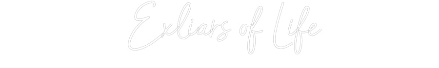 Customized Neon Sign: Exliars of L...