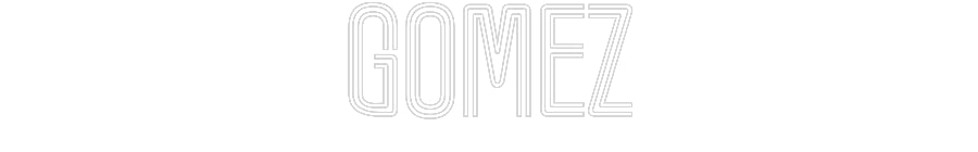 Customized Neon Sign: Gomez