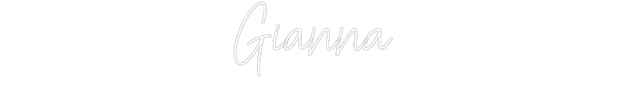 Customized Neon Sign: Gianna