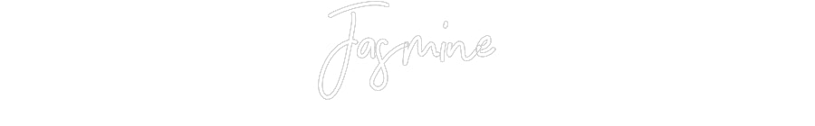 Customized Neon Sign: Jasmine