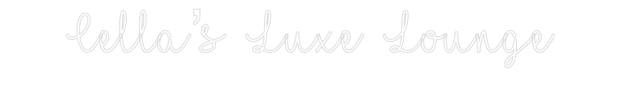 Customized Neon Sign: Cella’s Luxe ...