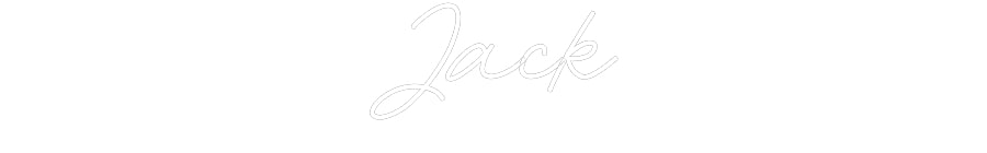 Customized Neon Sign: Jack
