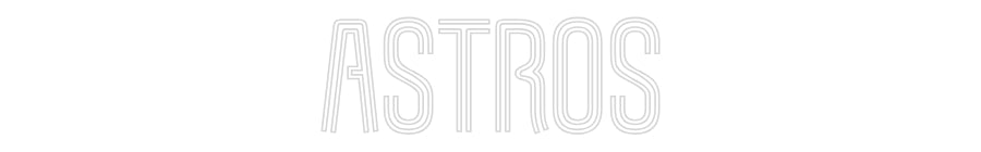 Customized Neon Sign: Astros