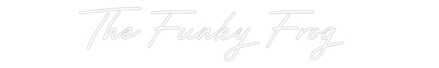 Customized Neon Sign: The Funky Frog