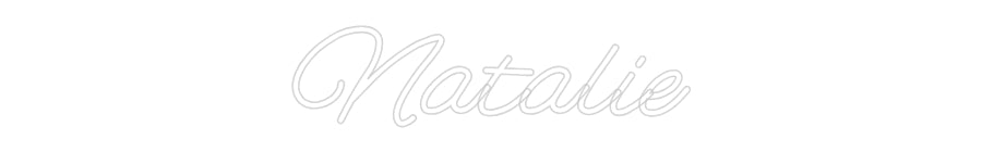 Customized Neon Sign: Natalie