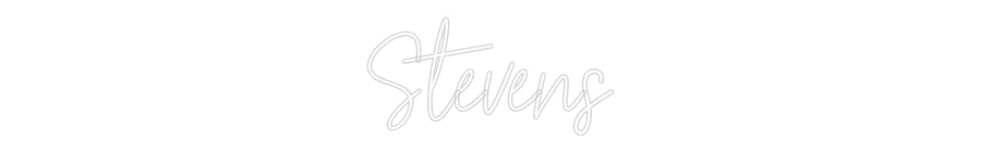Customized Neon Sign: Stevens