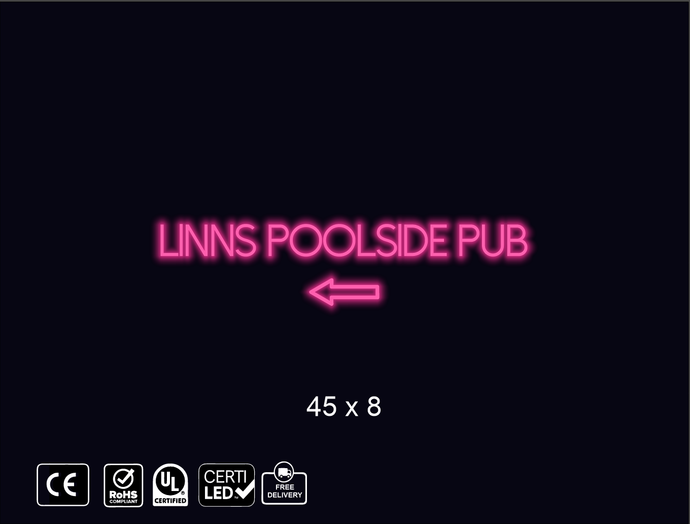 Custom Neon sign for N. D. Linn