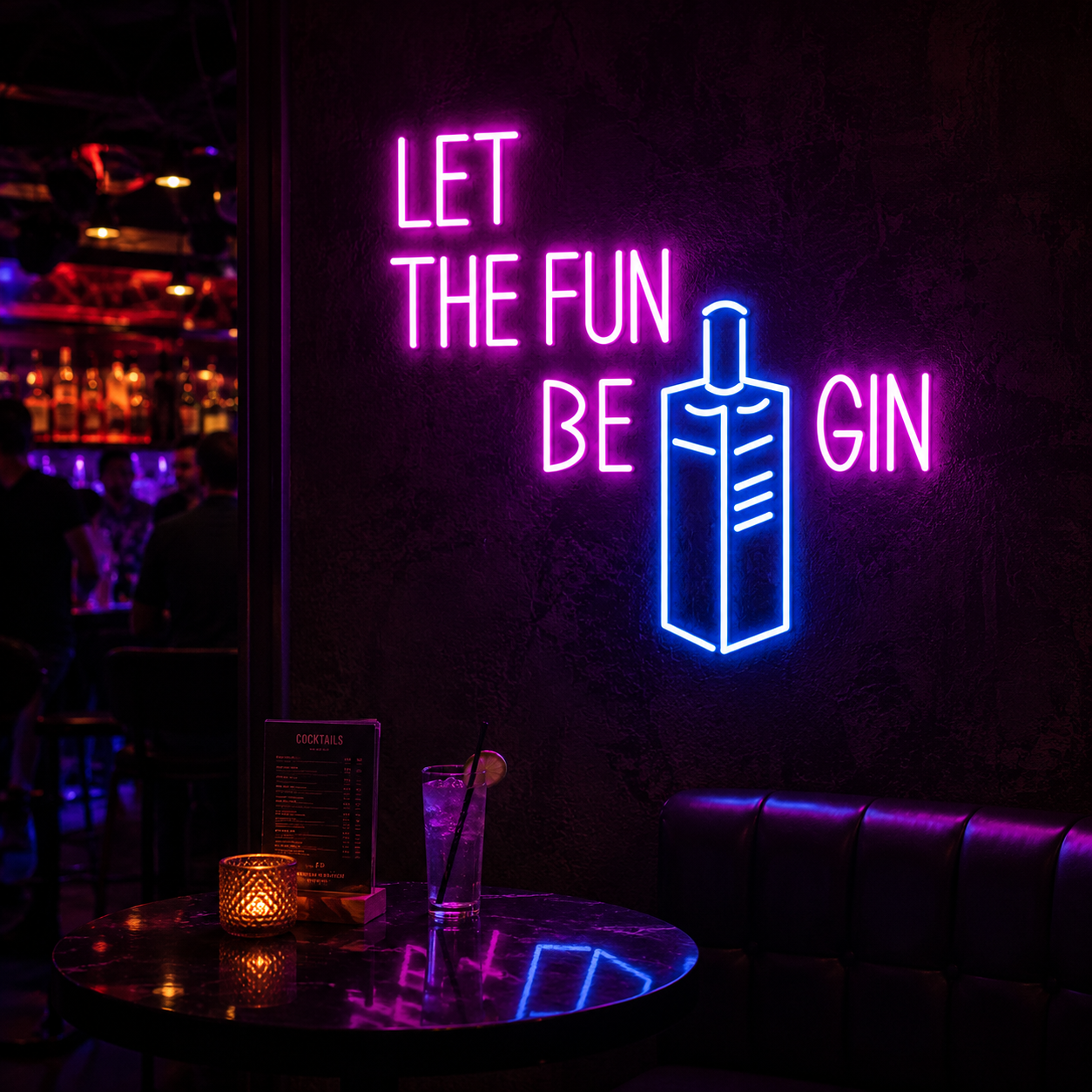 Let the Fun Begin Neon Sign Bar & Club Wall Décor