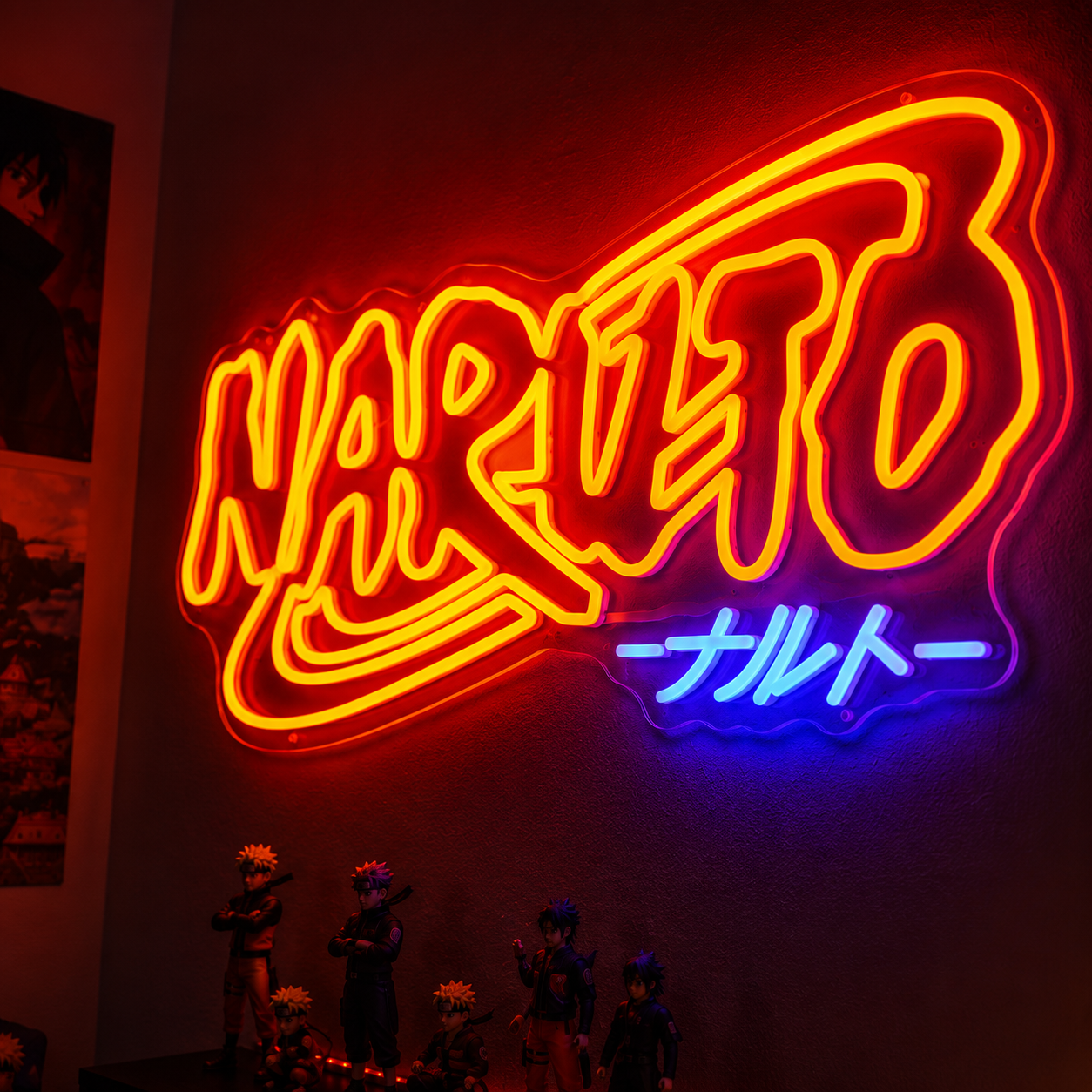 Naruto Neon Sign Anime LED Wall Art for Kids Bedroom & Gaming Room
