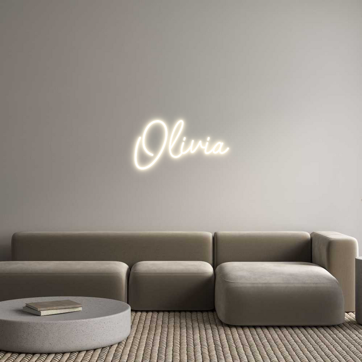 Customized Neon Sign: Olivia
