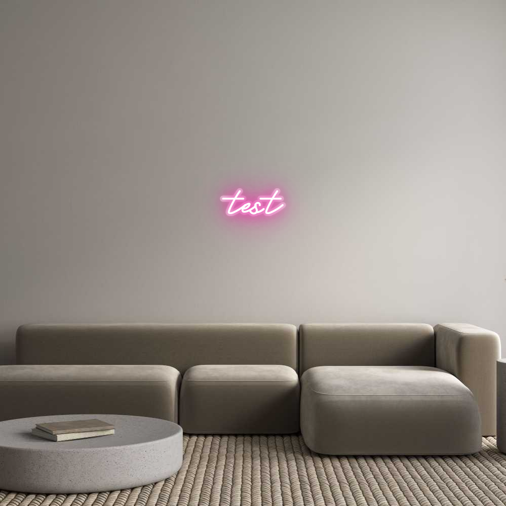 Customized Neon Sign: test
