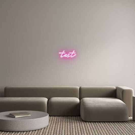Customized Neon Sign: test