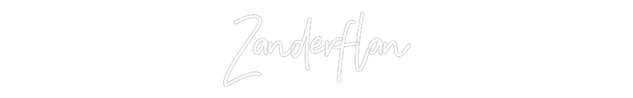 Customized Neon Sign: Zanderflan