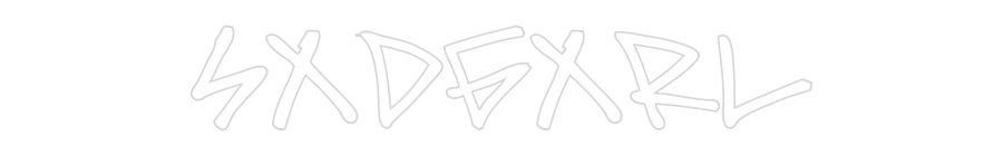 Customized Neon Sign: sxdgxrl