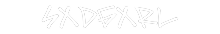 Customized Neon Sign: sxdgxrl