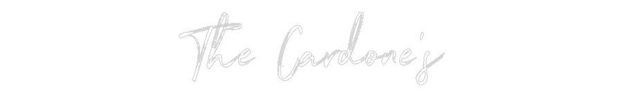 Customized Neon Sign: The Cardone’s