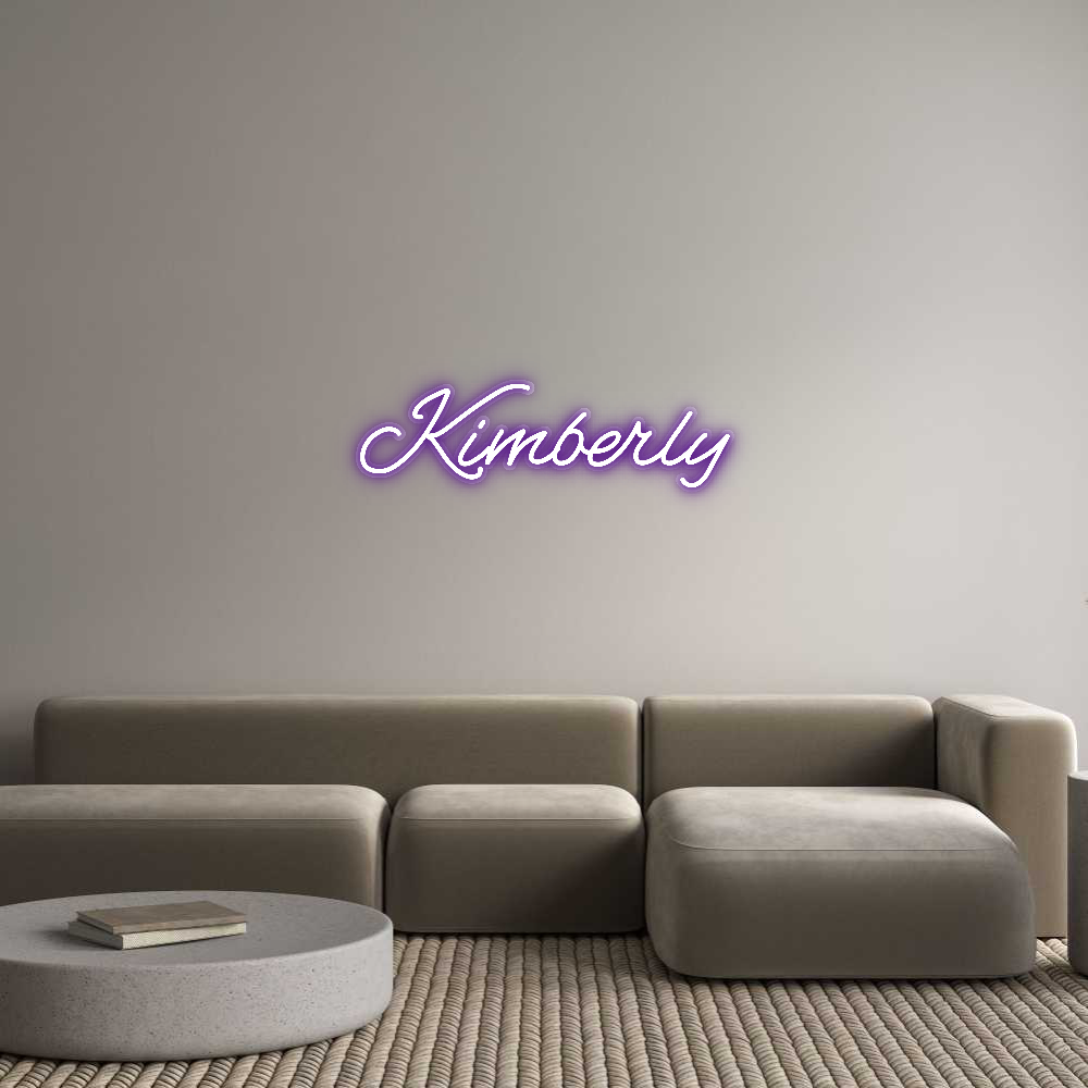 Customized Neon Sign: Kimberly
