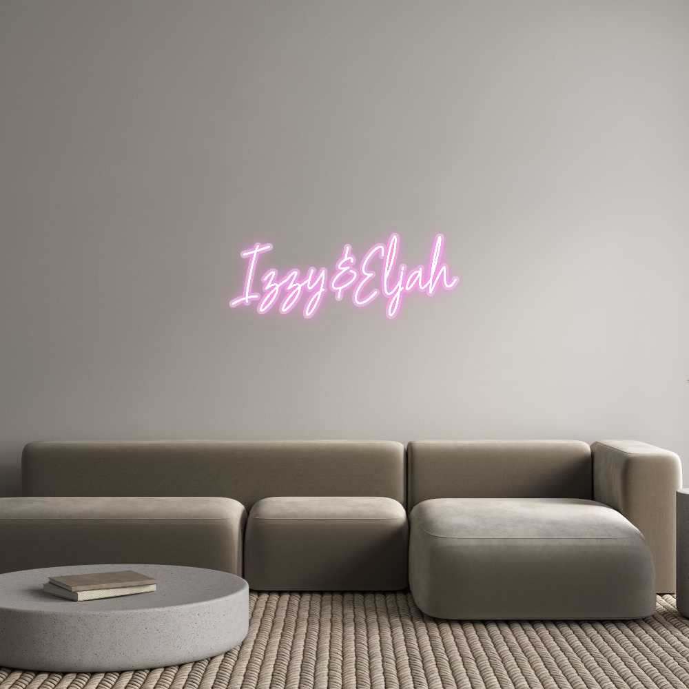Customized Neon Sign: Izzy&Eljah