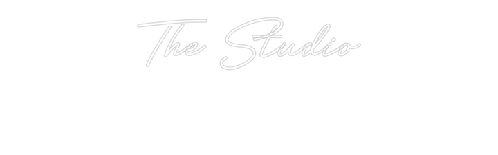 Customized Neon Sign: The Studio