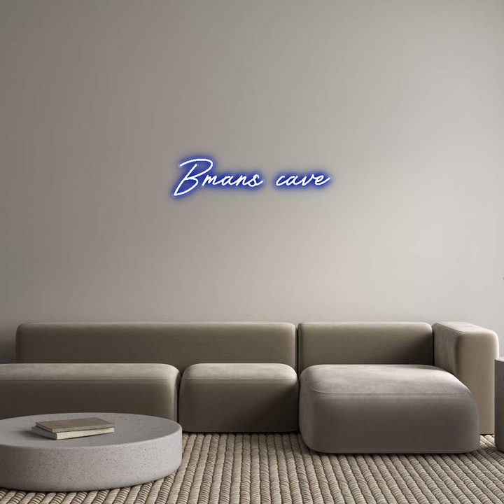 Customized Neon Sign: Bmans cave