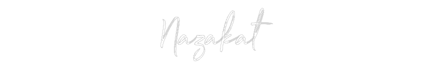 Customized Neon Sign: Nazakat