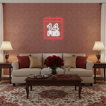 14 Feb Valentine’s Day LED neon sign glowing with romantic light for Valentine’s décor by Neon.Shop
