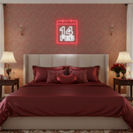 14 Feb Valentine’s Day LED neon sign glowing with romantic light for Valentine’s décor by Neon.Shop