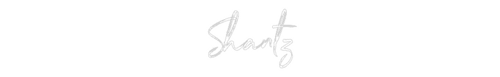 Customized Neon Sign: Shantz