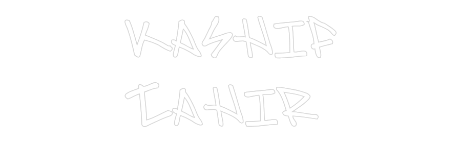 Customized Neon Sign: Kashif
Tahir