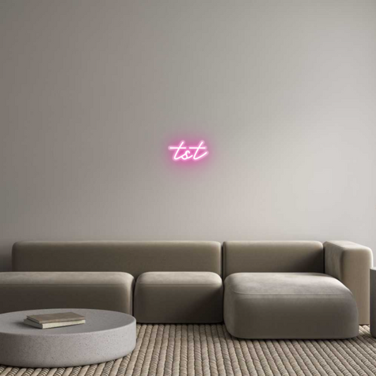 Customized Neon Sign: tst