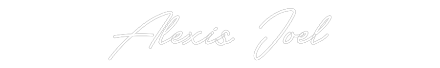 Customized Neon Sign: Alexis Joel